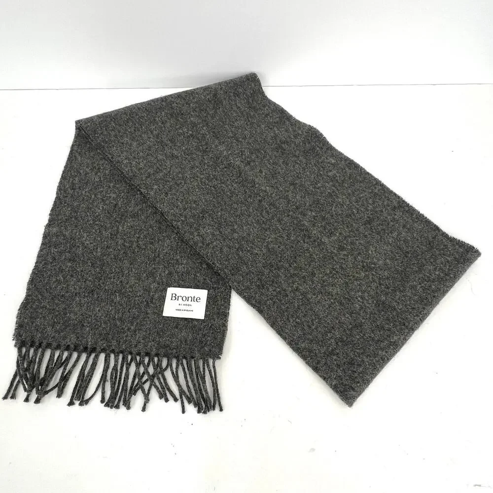 Bronte men’s wool green gray scarves